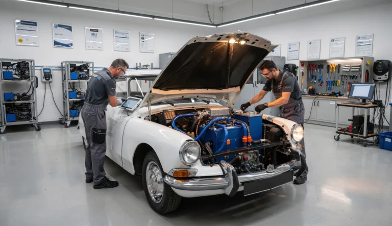 Retrofit électrique : transformer sa voiture thermique en électrique, mode d’emploi 2026